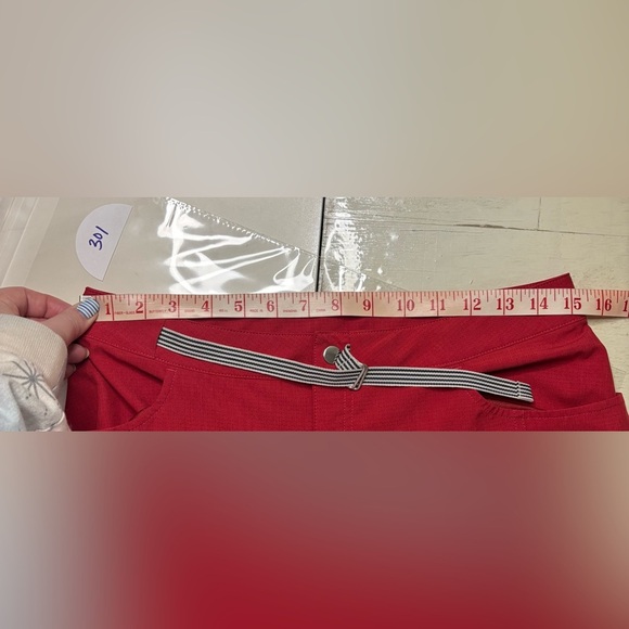 Red Women's Shorts - Picture 3 of 6